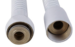 Dura Faucet 60" Stainless Steel RV Shower Hose - White DF-SA200-WT