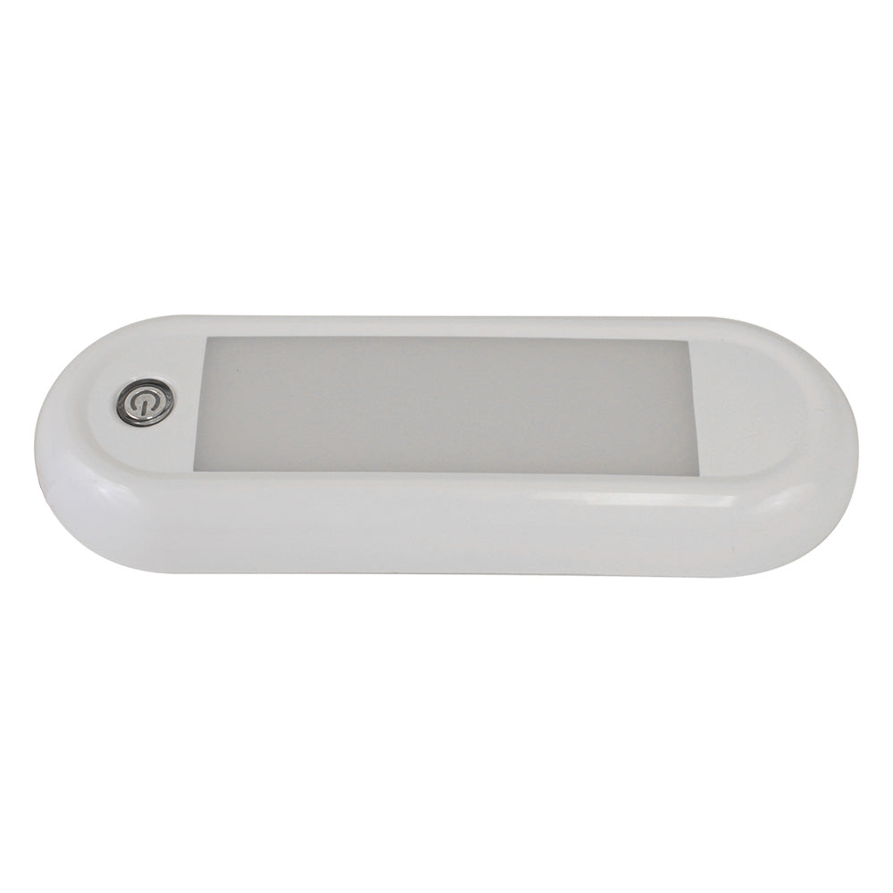 Scandvik 41322P 7" Oval Dome Light w/Switch & Dimming - 12/24V
