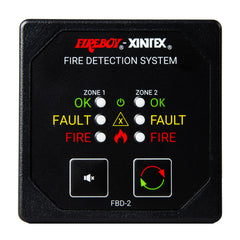 Fireboy-Xintex FBD-2-R Two Zone Detection & Alarm Panel - 2-5/8" Display - 12/24V DC