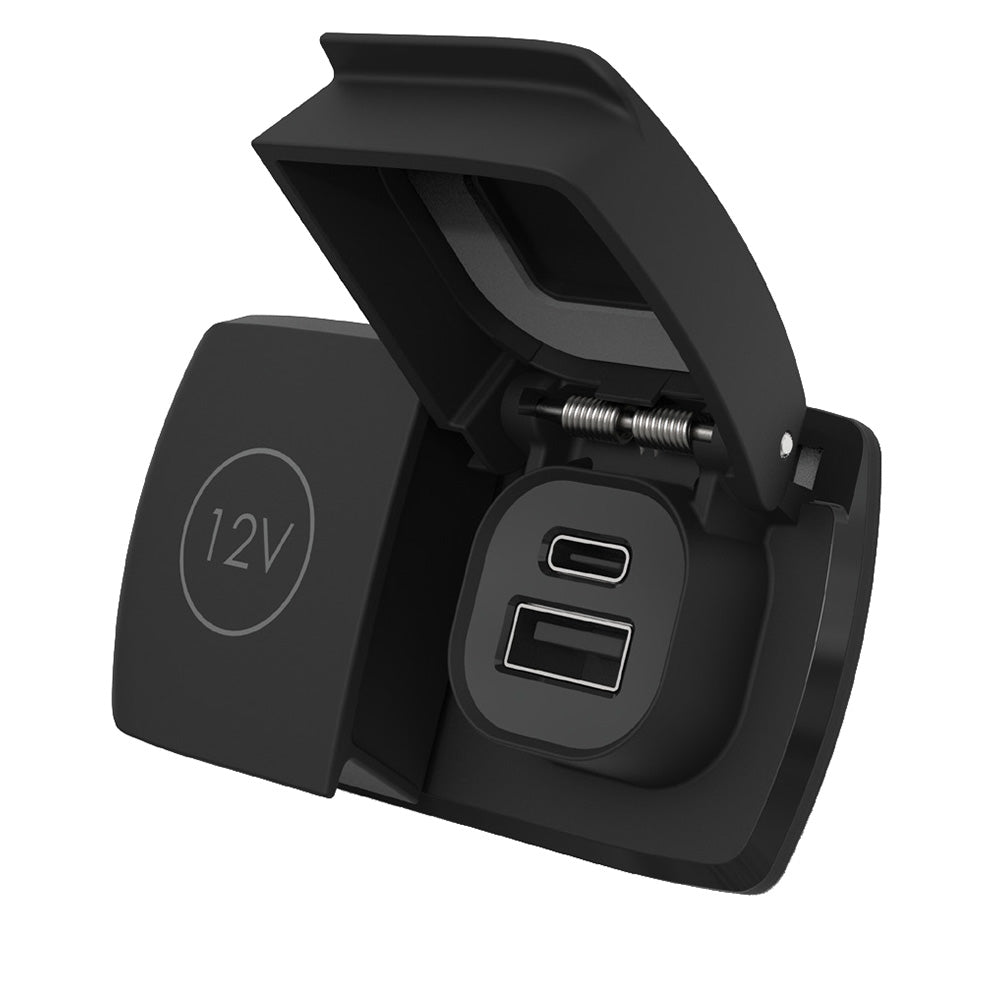 Scanstrut SC-MULTI-F2 Flip Pro Duo - USB-A & USB-C w/12V Power Socket