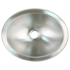 Scandvik 10281 Brushed SS Oval Sink - 13.25" x 10.5"