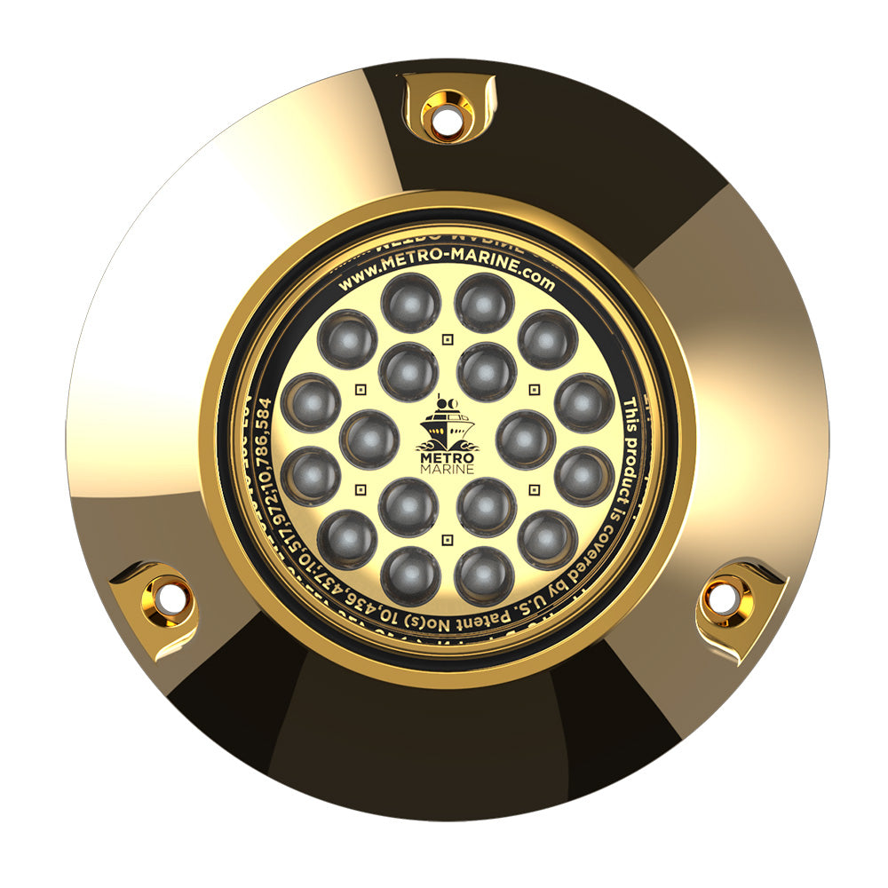 Metro Marine F-BMR1-A3-90 High-Output Submersible Underwater Light w/Intelligent Monochromatic LED's - Aqua, 90° Beam