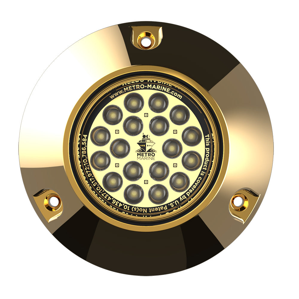Metro Marine F-BMR1-W3-90 High-Output Submersible Underwater Light w/Intelligent Monochromatic LED's - White, 90° Beam