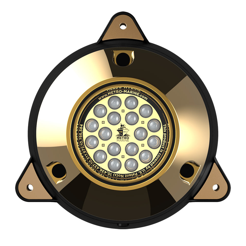 Metro Marine F-SMR1-A3-90 High-Output Surface Mount Underwater Light w/Intelligent Monochromatic LED&#39;s - Aqua, 90 Degree Beam
