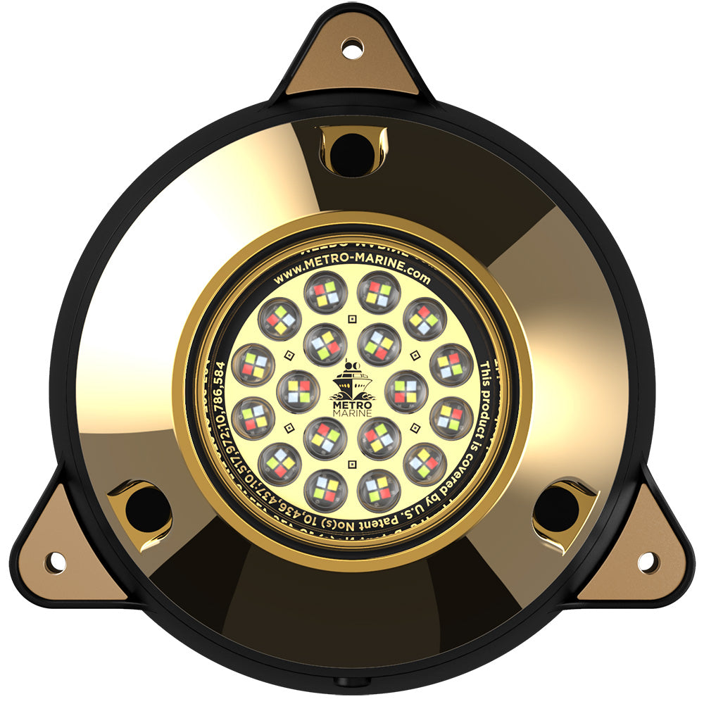 Metro Marine F-SMR1-FS-90 High-Output Surface Mount Underwater Light w/Intelligent Full Spectrum LED&#39;s - RGBW, 90 Degree Beam
