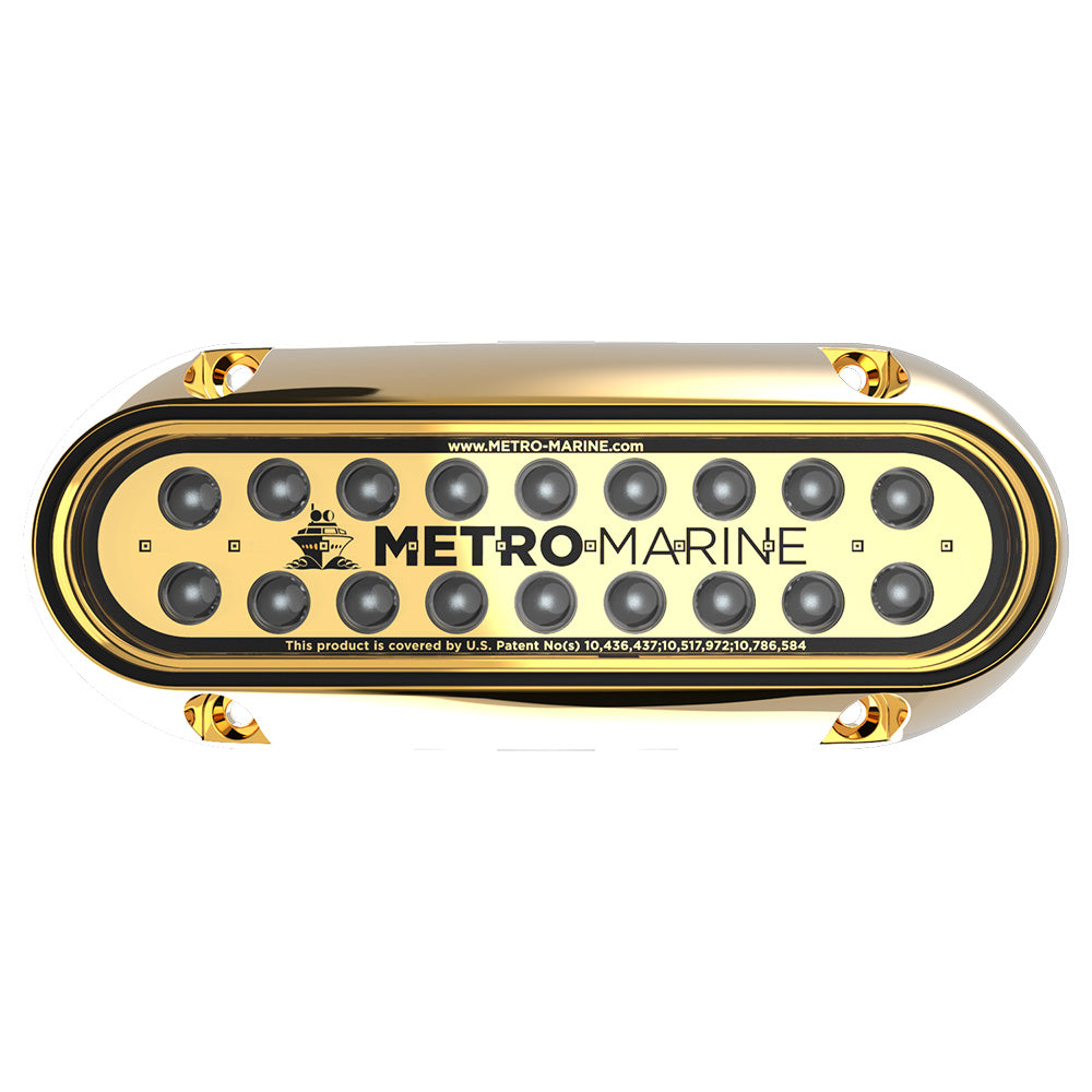 Metro Marine F-BME1-H-G3-90 High-Output Elongated Underwater Light w/Intelligent Monochromatic LED&#39;s - Green, 90 Degree Beam