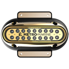 Metro Marine F-SME1-H-G3-45 High-Output Elongated Surface Mount Light w/Intelligent Monochromatic LED&#39;s - Green, 45 Degree Beam