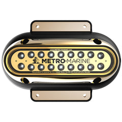 Metro Marine F-SME1-H-W3-45 High-Output Elongated Surface Mount Light w/Intelligent Monochromatic LED&#39;s - White, 45 Degree Beam