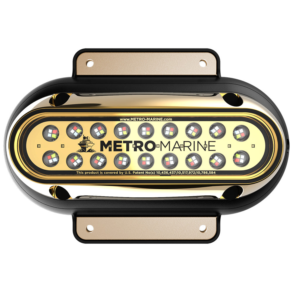 Metro Marine F-SME1-H-FS-90 High-Output Elongated Surface Mount Light w/Intelligent Full Spectrum LED&#39;s - RGBW, 90 Degree Beam
