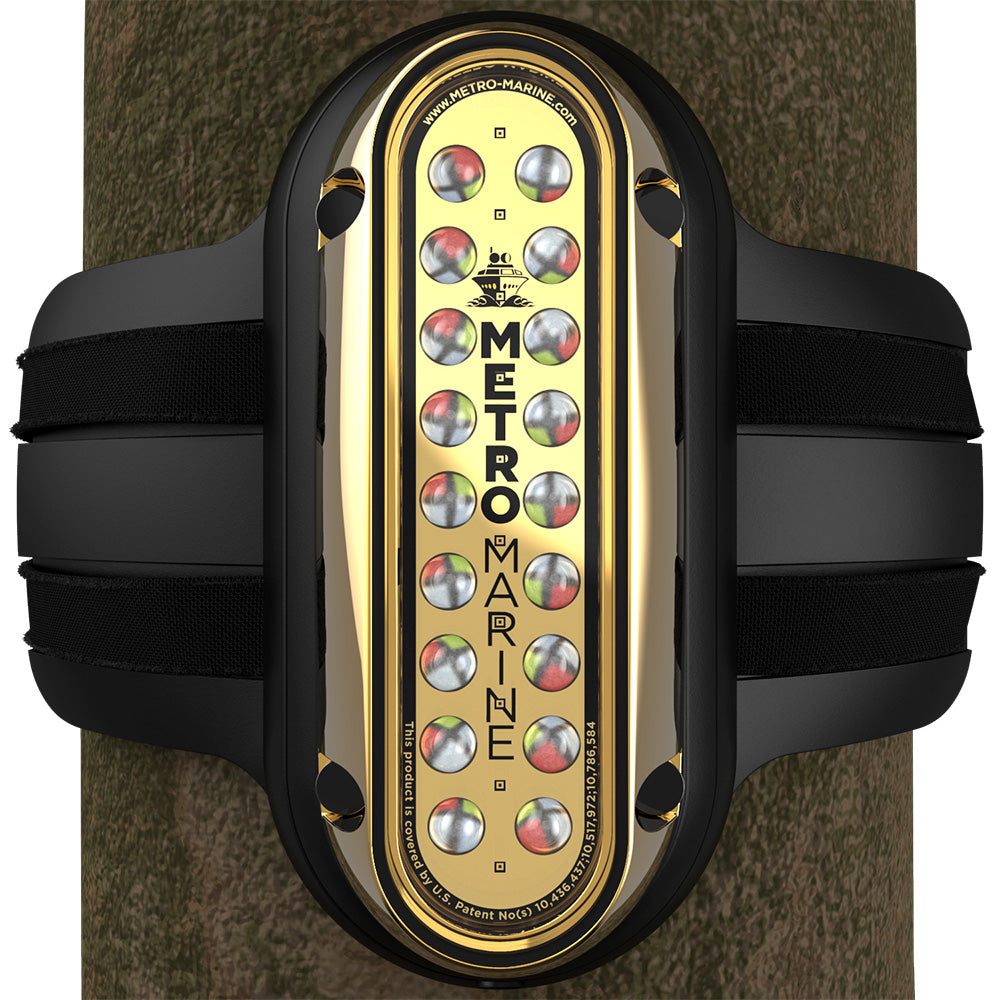 Metro Marine F-PME1-V-FS-45 High-Output Vertical Piling Mount Light w/Intelligent Full Spectrum LED&#39;s - RGBW, 45 Degree Beam