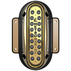 Metro Marine F-SME1-V-A3-90 High-Output Vertical Surface Mount Light w/Intelligent Monochromatic LED&#39;s - Aqua, 90 Degree Beam