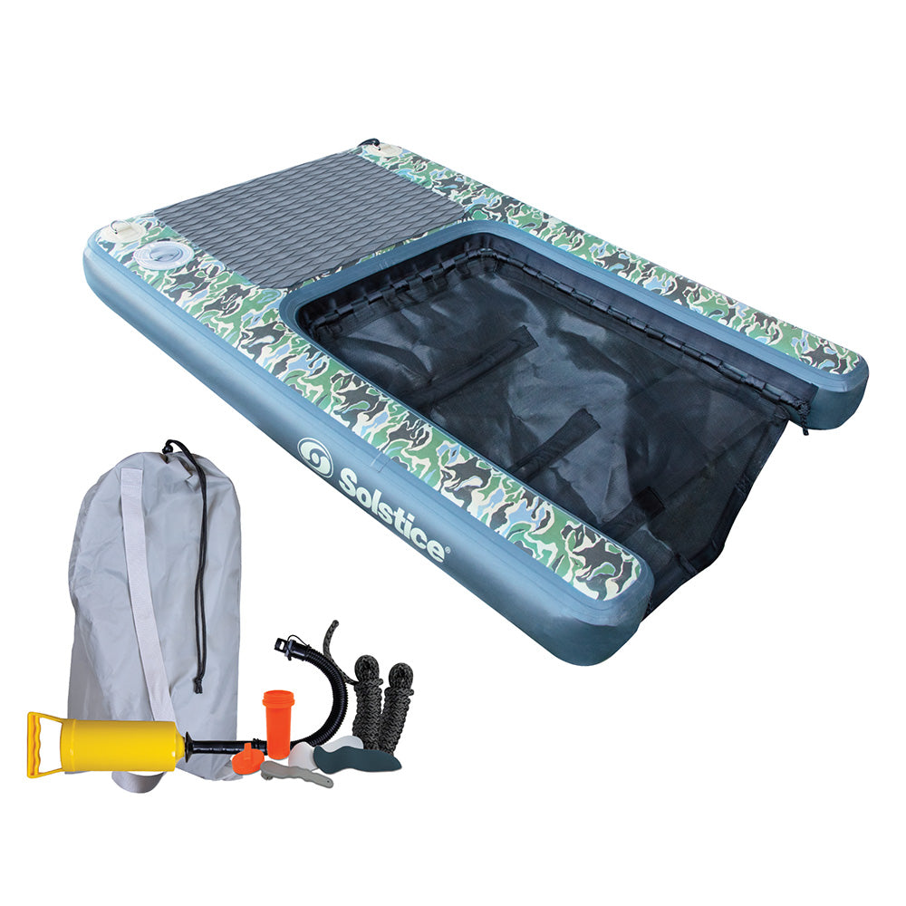 Solstice Watersports 33250 Inflatable PupPlank Dog Ramp - XL Sport - Camo