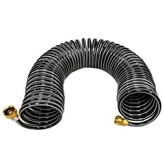 Trident Marine 167-15 Coiled Wash Down Hose w/Brass Fittings - 15'