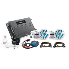 Roswell C920-2556 R1 6.5" Marine Audio Package w/RGB Remote & Controller - White