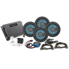 Roswell C920-2557 R1 6.5" Marine Audio Package w/RGB Remote & Controller - Black