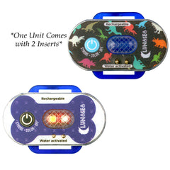 Lunasea LLB-63BB-F0-01 Child/Pet Safety Water Activated Strobe Light - Blue Case, Blue Attention Light