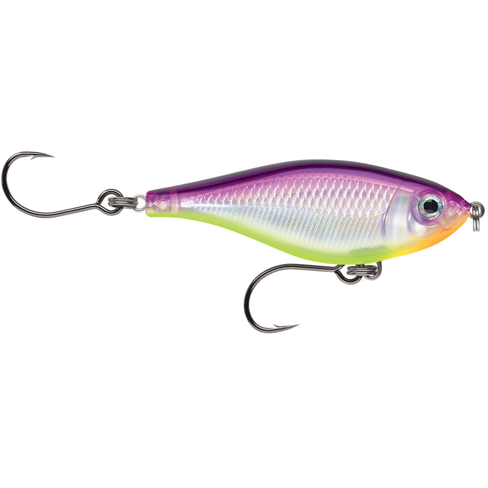 Rapala SXRTM08PRCH X-Rap Twitchin Mullet 3-1/8" Purple Chartreuse