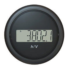 Veratron B00005302 52MM (2-1/16") ViewLine Hour Counter-Voltmeter - Black