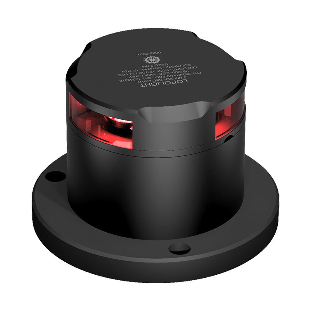 Lopolight 300-114G2-PRO-I 3nm 360° Red Ice-Class Black Anodized Light