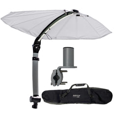 TACO T10-4000-16 ShadeFin Mini w/White Fabric - Bag & Round Rail Mount Kit