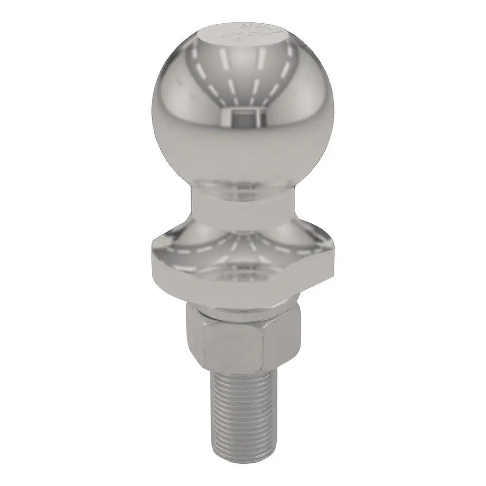 CURT 40080 1-7/8" Trailer Ball - 3/4" x 2-1/8" Shank - 2,000 lb. Capacity - Stainless Steel