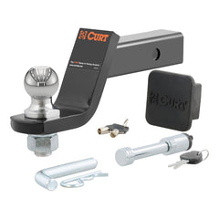 CURT 45554 Towing Starter Kit w/2" Ball - 2" Shank - 7,500 lbs - 4" Drop