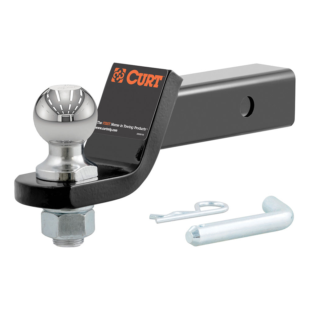 CURT 45036 Loaded Ball Mount w/2" Ball - 2" Shank - 2" Drop - 7,500 lbs