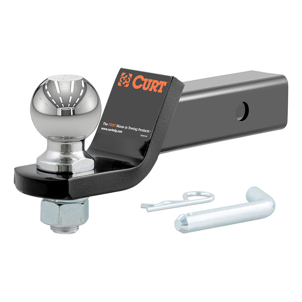 CURT 45041 Loaded Ball Mount w/2-5/16" Ball - 2" Shank - 2" Drop - 7,500 lbs