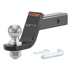 CURT 45056 Loaded Ball Mount w/2" Ball - 2" Shank - 4" Drop - 7,500 lbs