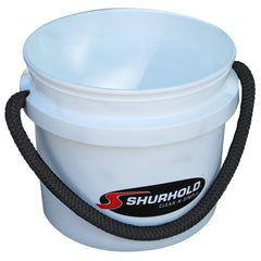 Shurhold 2431 World's Best Rope Handle Bucket - 3.5 Gallon - White