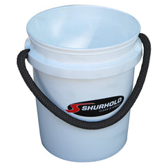 Shurhold 2451 World's Best Rope Handle Bucket - 5 Gallon - White