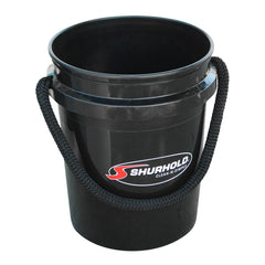 Shurhold 2452 World's Best Rope Handle Bucket - 5 Gallon - Black