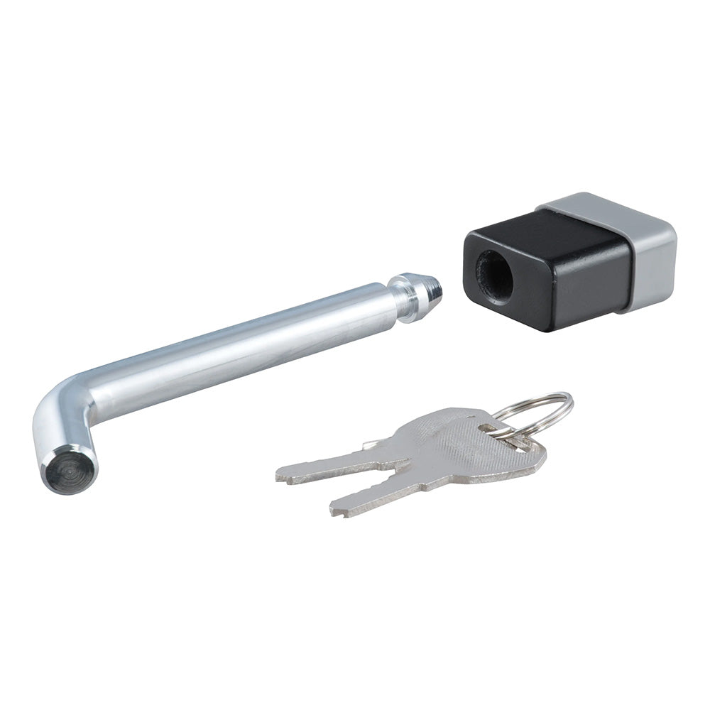 CURT 23021 5/8" Hitch Lock - 2", 2-1/2", or 3" Receiver - Deadbolt - Chrome