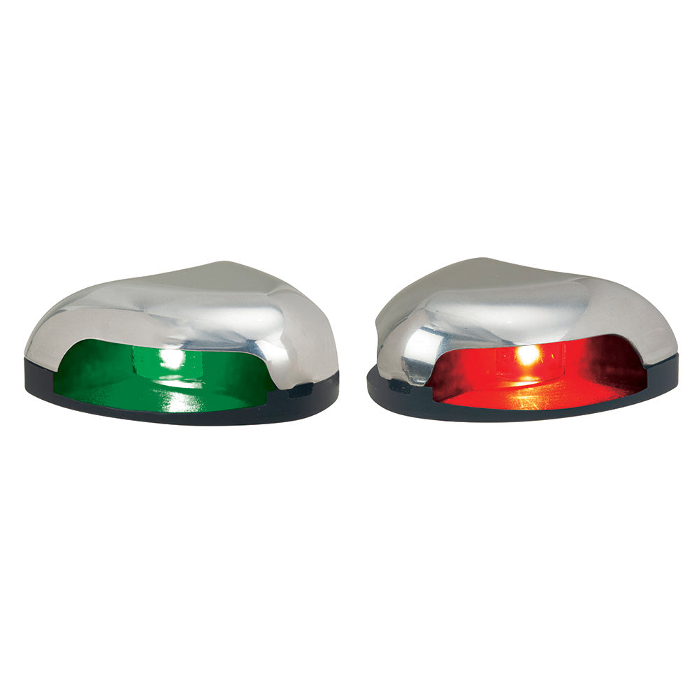 Perko 0626DP0STS Red/Green Horizontal Mount Side Light - Pair - Stainless Steel