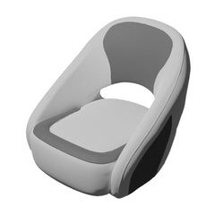 TACO BA225WHT-GRY Caladesi Smooth Bucket Seat - White/Grey