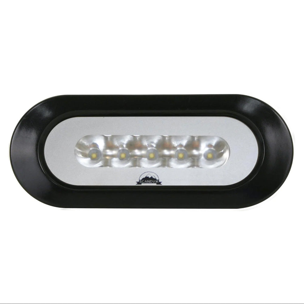 Scandvik 41356P Flush Mount Spreader Light - Black
