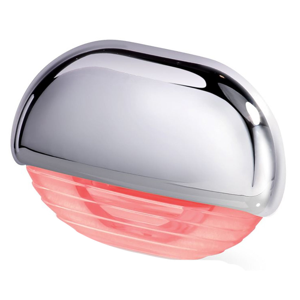 Hella Marine 958126201 Easy Fit Step Lamp - Red w/Chrome Cap