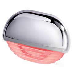 Hella Marine 958126201 Easy Fit Step Lamp - Red w/Chrome Cap