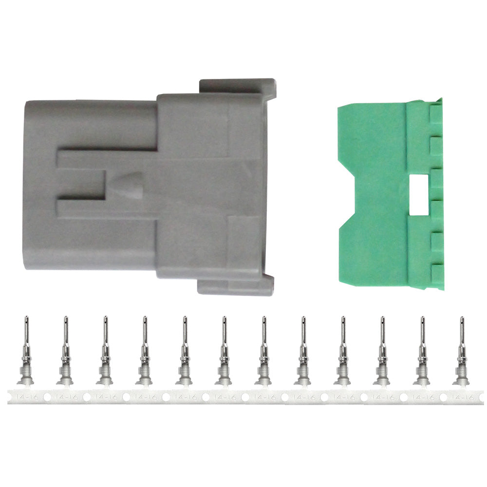 Pacer TDT04F-12RP DT Deutsch Receptacle Repair Kit - 14-18 AWG (12 Position)