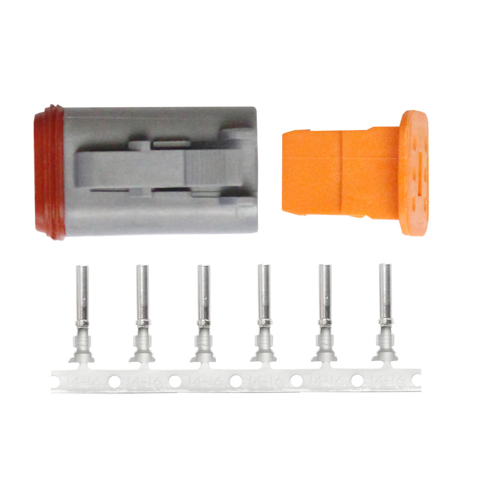 Pacer TDT06F-6RS DT Deutsch Plug Repair Kit - 14-18 AWG (6 Position)