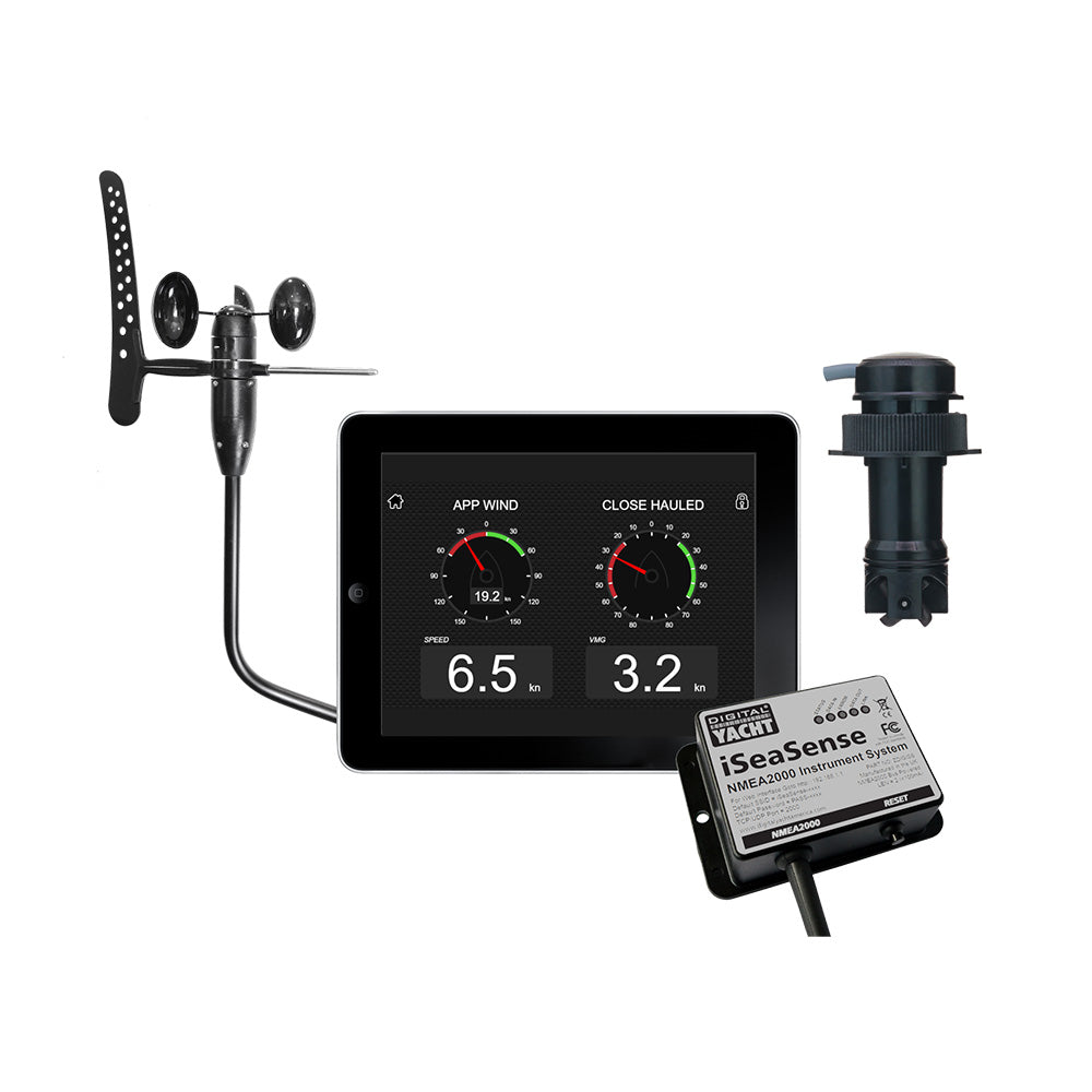 Digital Yacht ZDIGISSPK2 iSeaSense Wireless Speed Depth Temp Pack Plus Wind