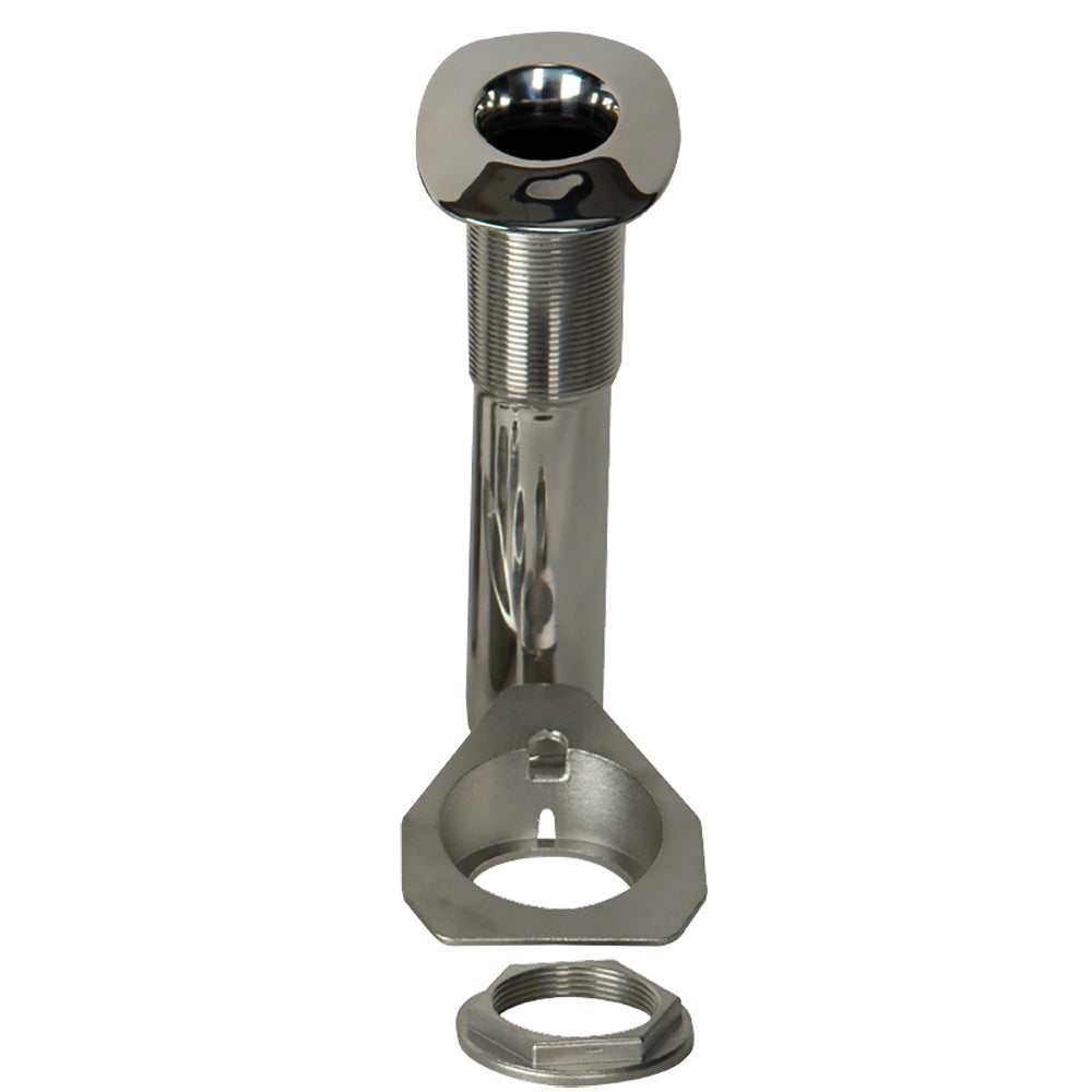 C.E. Smith 53687S 80 Series Screwless Flush Mount Rod Holder - 15 Degree - Stainless Steel - Swivel Bottom - Black Liner