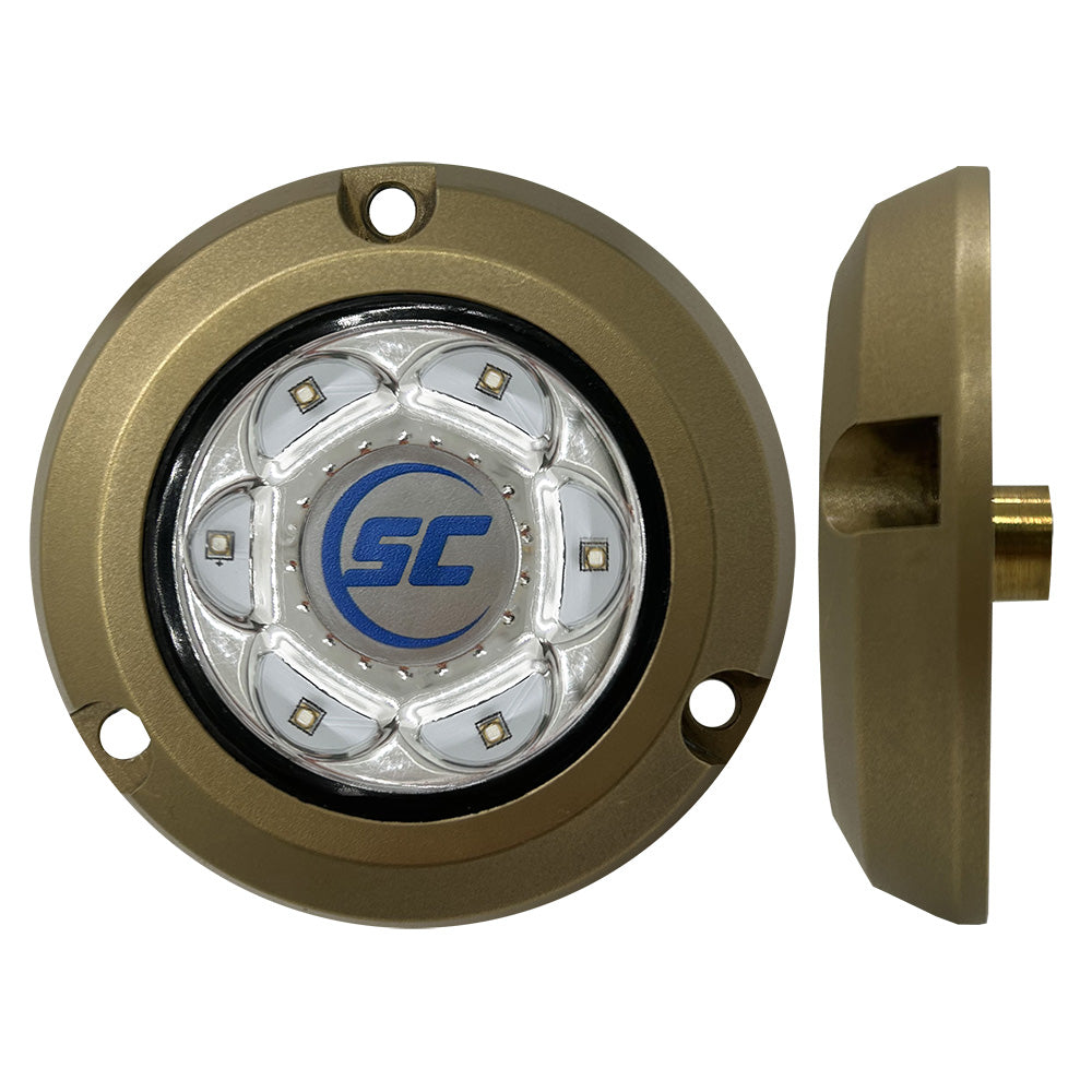 Shadow-Caster SC2-BB-BZSM SC2 Series Bronze Surface Mount Underwater Light - Bimini Blue