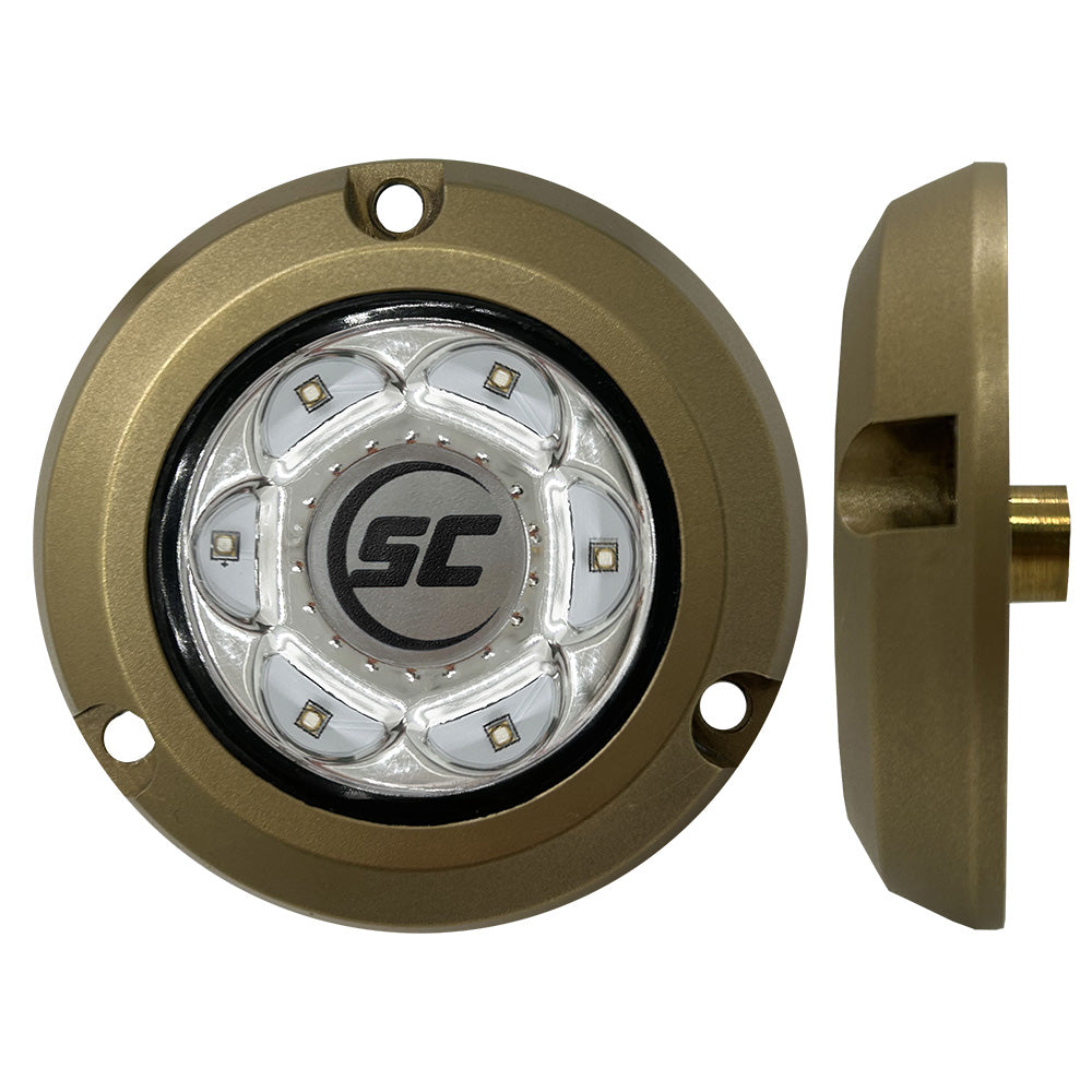 Shadow-Caster SC2-GW-BZSM SC2 Series Bronze Surface Mount Underwater Light - Great White