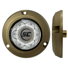 Shadow-Caster SC2-GW-BZSM SC2 Series Bronze Surface Mount Underwater Light - Great White