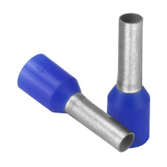 Pacer TFRL14-8MM-25 Blue 14 AWG Wire Ferrule - 8mm Length - 25 Pack
