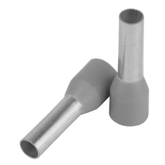 Pacer TFRL12-10MM-25 Grey 12 AWG Wire Ferrule - 10mm Length - 25 Pack