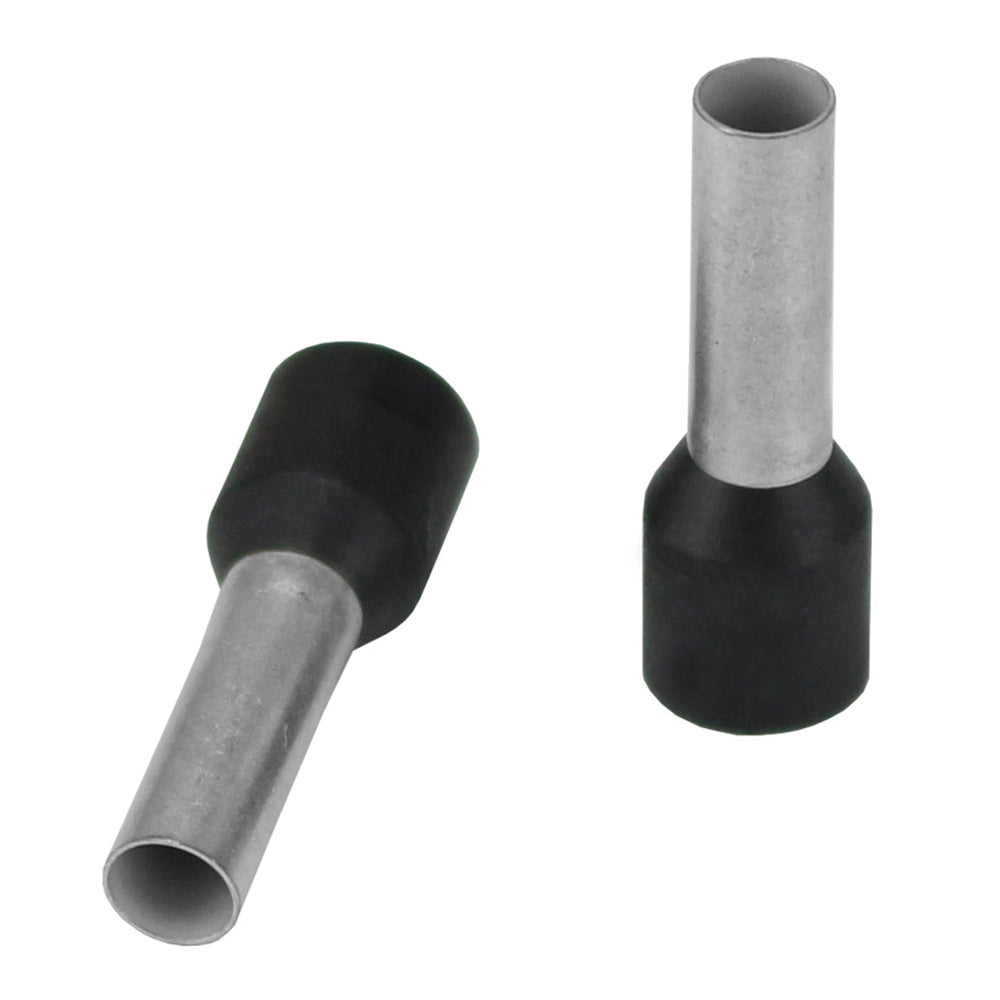 Pacer TFRL10-12MM-25 Black 10 AWG Wire Ferrule - 10mm Length - 25 Pack