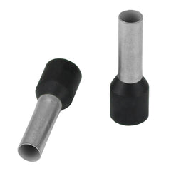Pacer TFRL10-12MM-25 Black 10 AWG Wire Ferrule - 10mm Length - 25 Pack