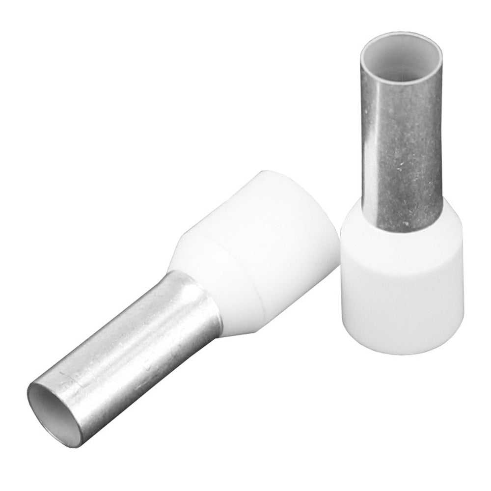 Pacer TFRL8-12MM-10 Ivory 8 AWG Wire Ferrule - 12mm Length - 10 Pack